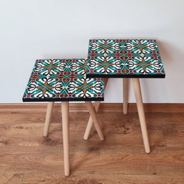 Hanah Home Mesas Nido Multicolor (2 Piezas)